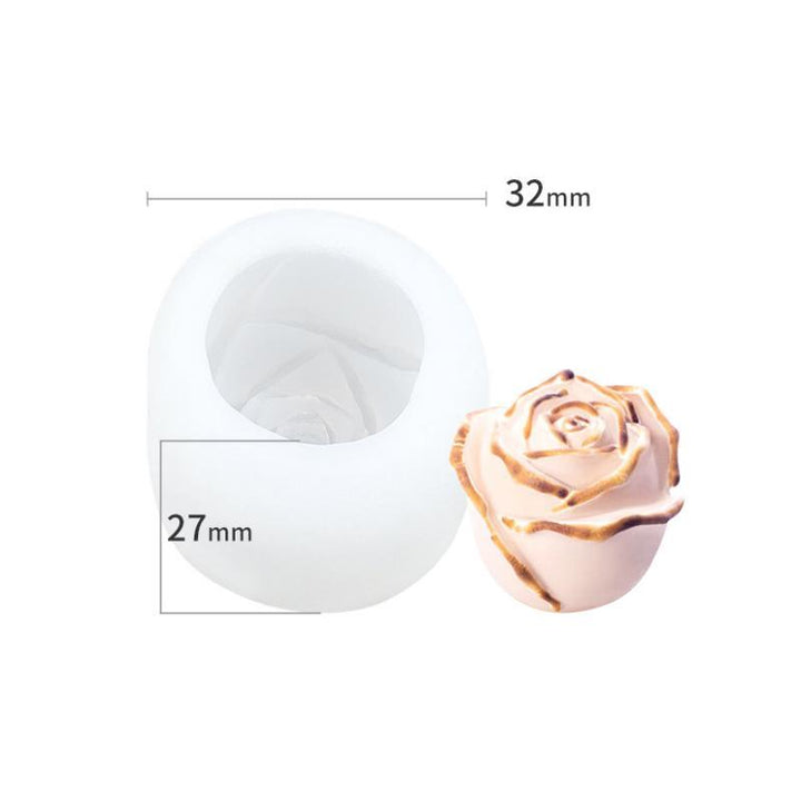 Lisslune | 3D Silicone Rose Mold Ice Cube Tray