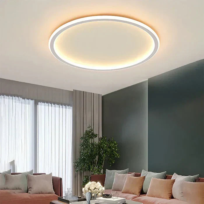 Lisslune | Scandinavian Round Ceiling Lamp - AuroraSphere