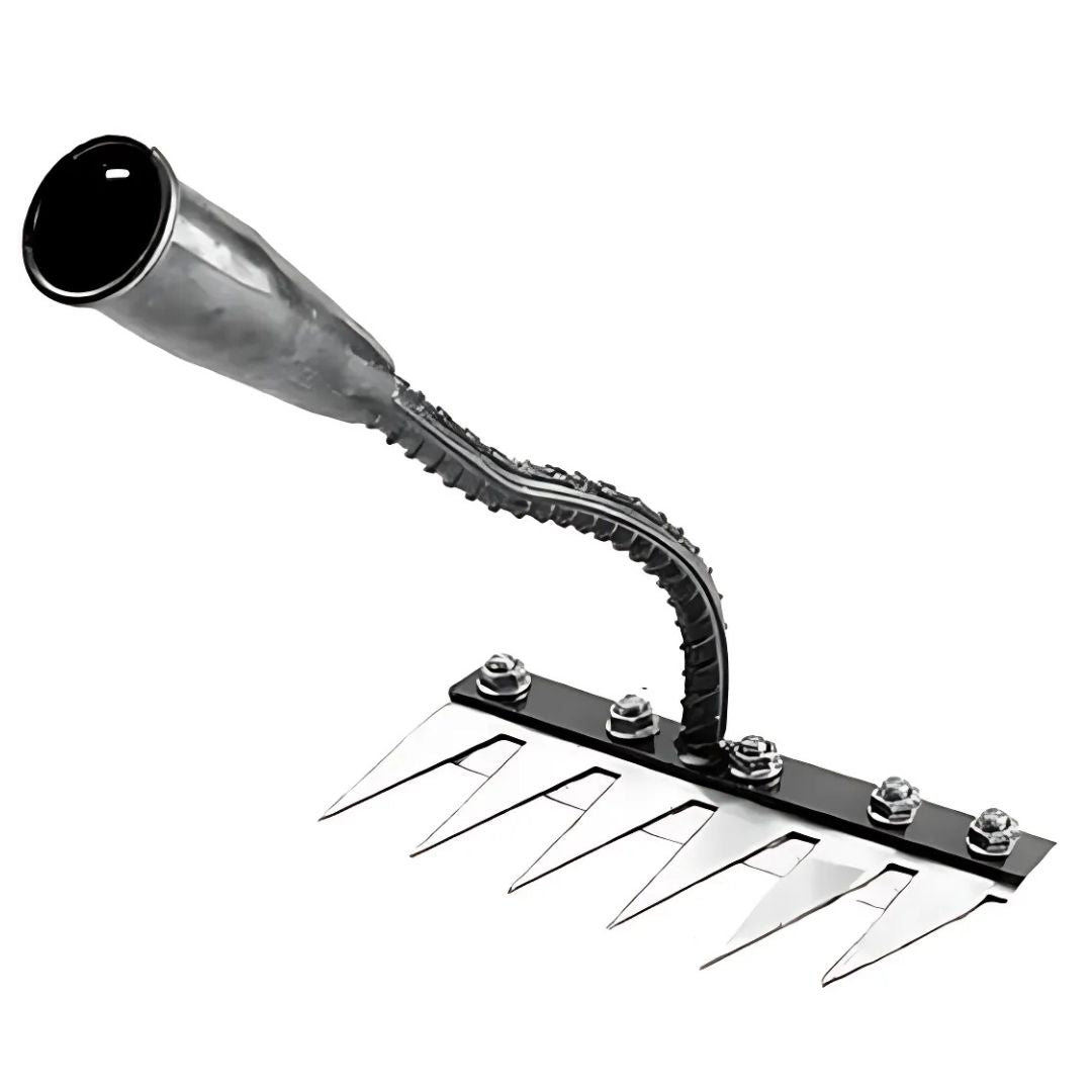 Lisslune | Weeding Rake | Ultra-Durable Steel Teeth & Ergonomic Handle for Effortless Garden Maintenance
