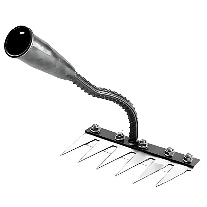 Lisslune | Weeding Rake | Ultra-Durable Steel Teeth & Ergonomic Handle for Effortless Garden Maintenance