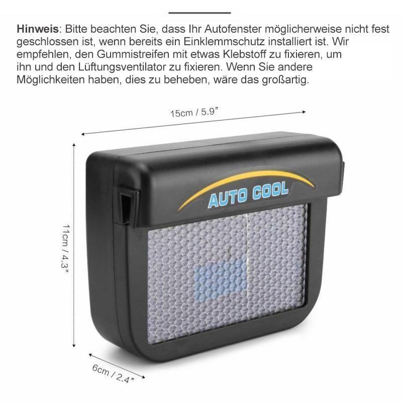 Lisslune | Solar-powered fan for the car