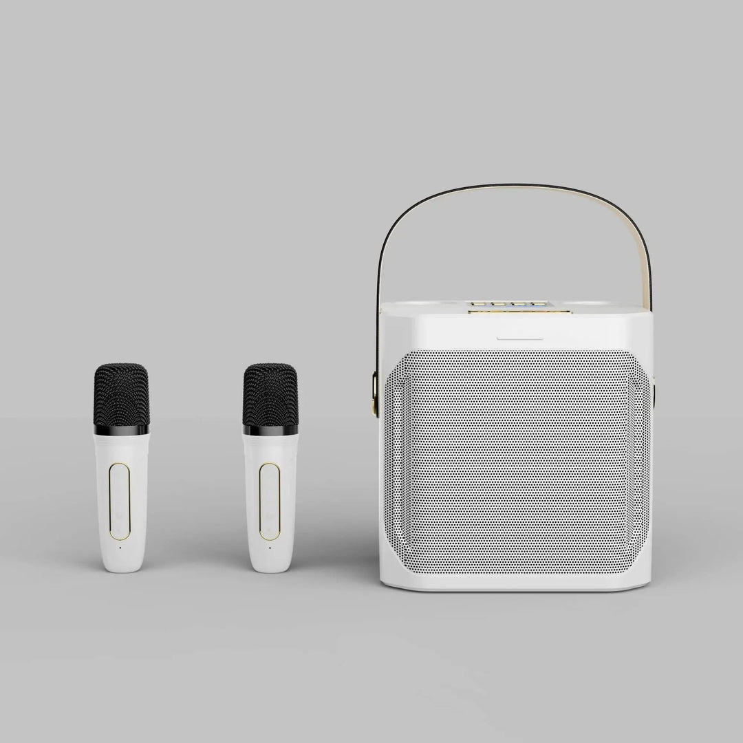 Lisslune | Karaoke Bluetooth Speaker | 360° Surround Sound, Dual Microphones & Portable for Parties and Outdoor Gatherings