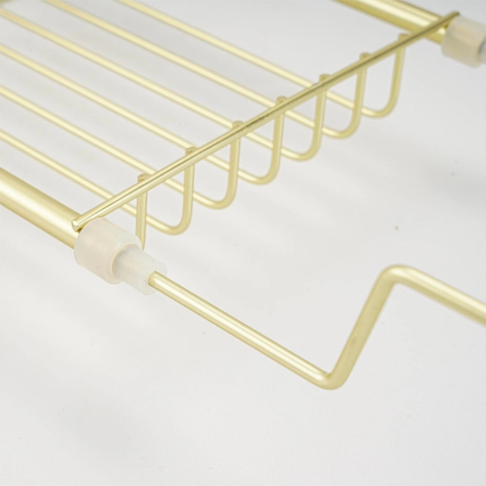 Lisslune | Adjustable Stainless Steel Bathtub Caddy Tray