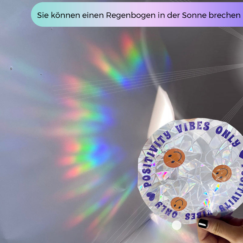 Lisslune | PVC Colorful Adsorption Rainbow Glass Window Stickers, 6 pcs