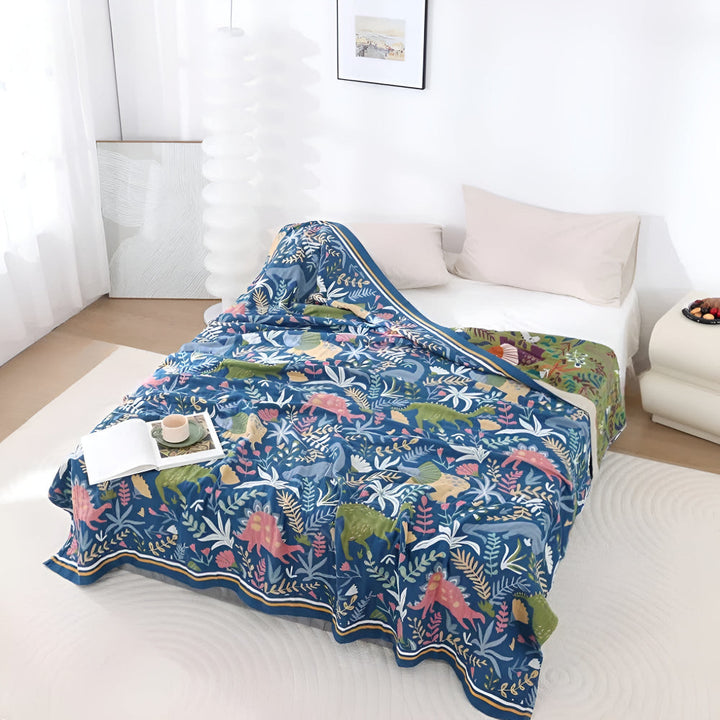 Lisslune | Dinosaur Forest Cotton Blanket