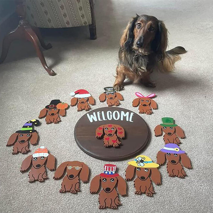 Lisslune | Dachshund door hanging decoration