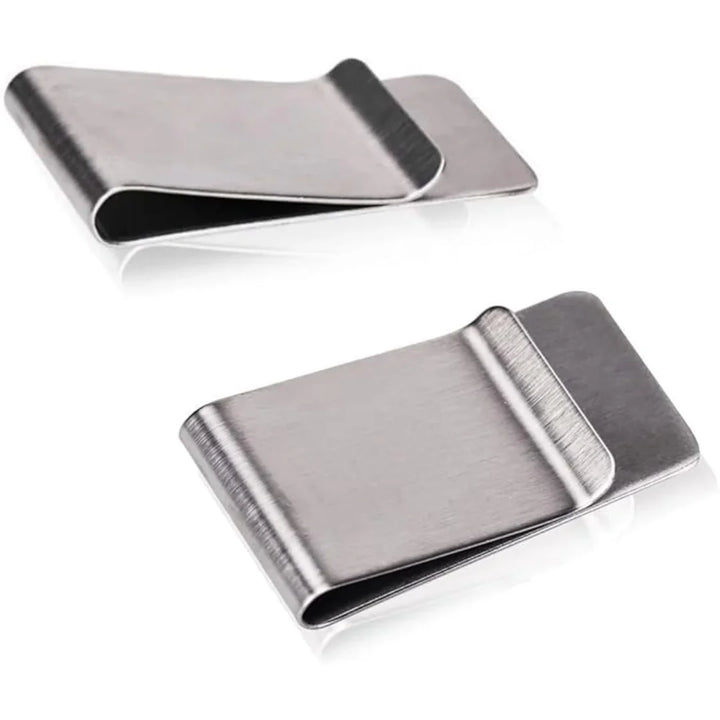 Lisslune | Elegant Stainless Steel Card Holder & Money Clip - 2-Pack