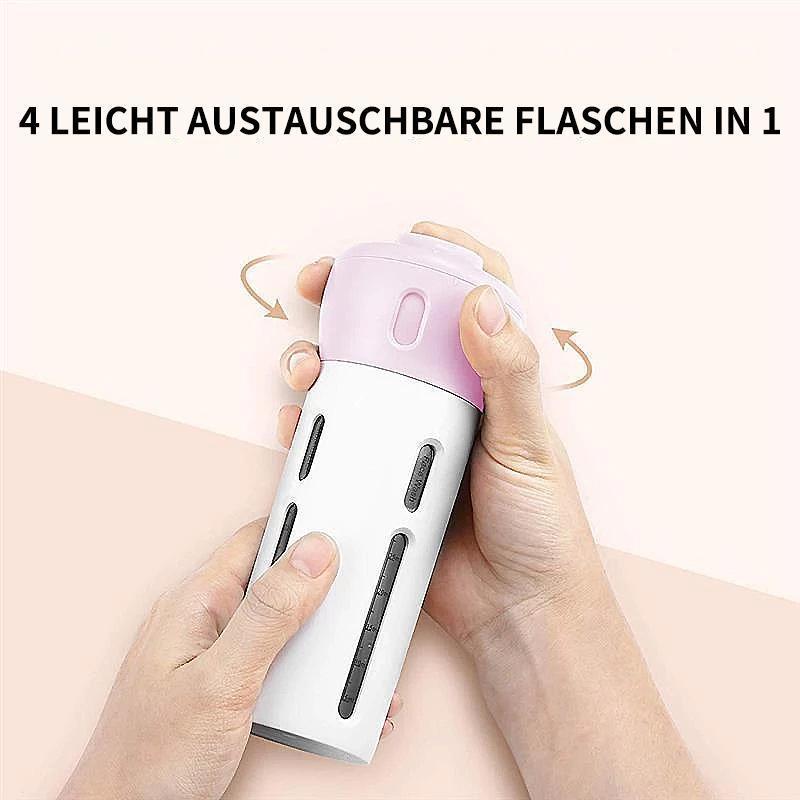 Lisslune | 4-in-1 Travel Dispenser for Lotion, Shampoo, Gel, etc.