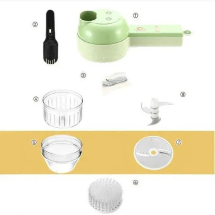 Lisslune | PrepMate – 4-in-1 manual kitchen preparation maker