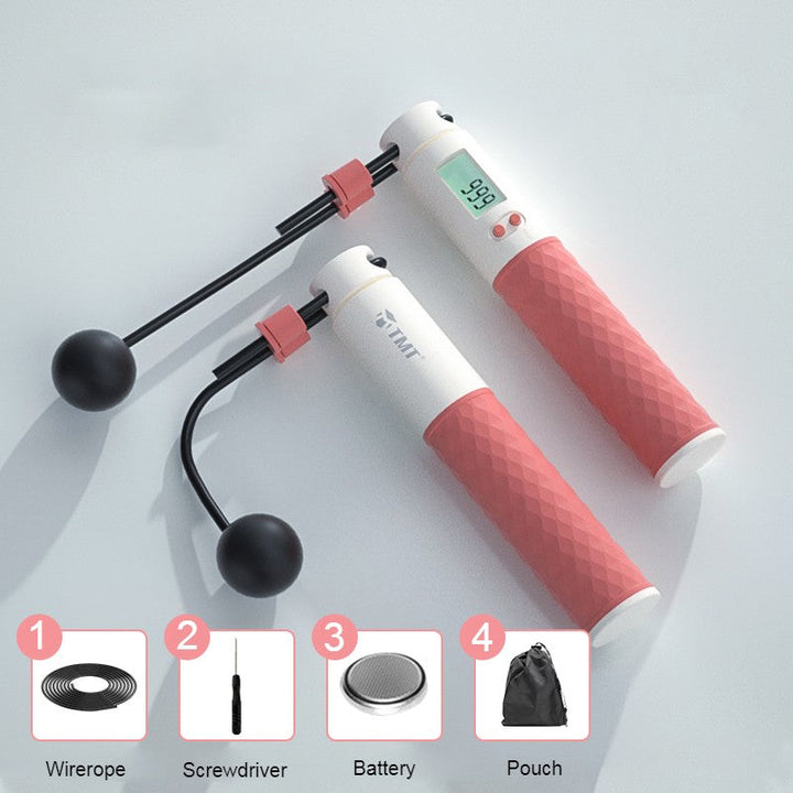 Lisslune | 2-in-1 Weighted Smart Digital Jump Rope with Dual-rope Configuration, for Easy Full-body Workout