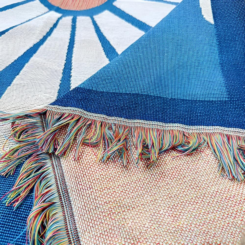 Lisslune | Cozy Daisy Woven Throw