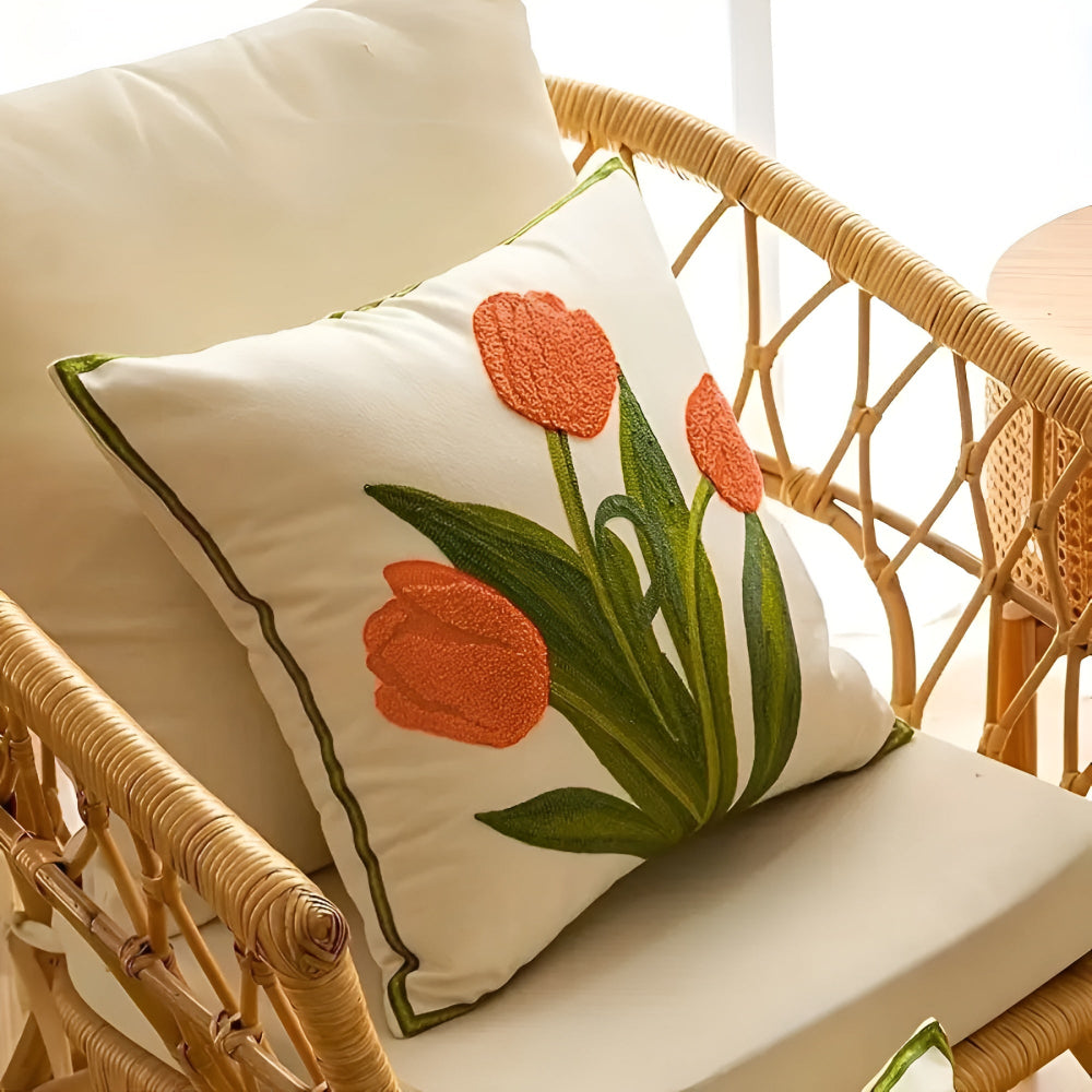 Lisslune | Blooming Tulip Cushion Cover