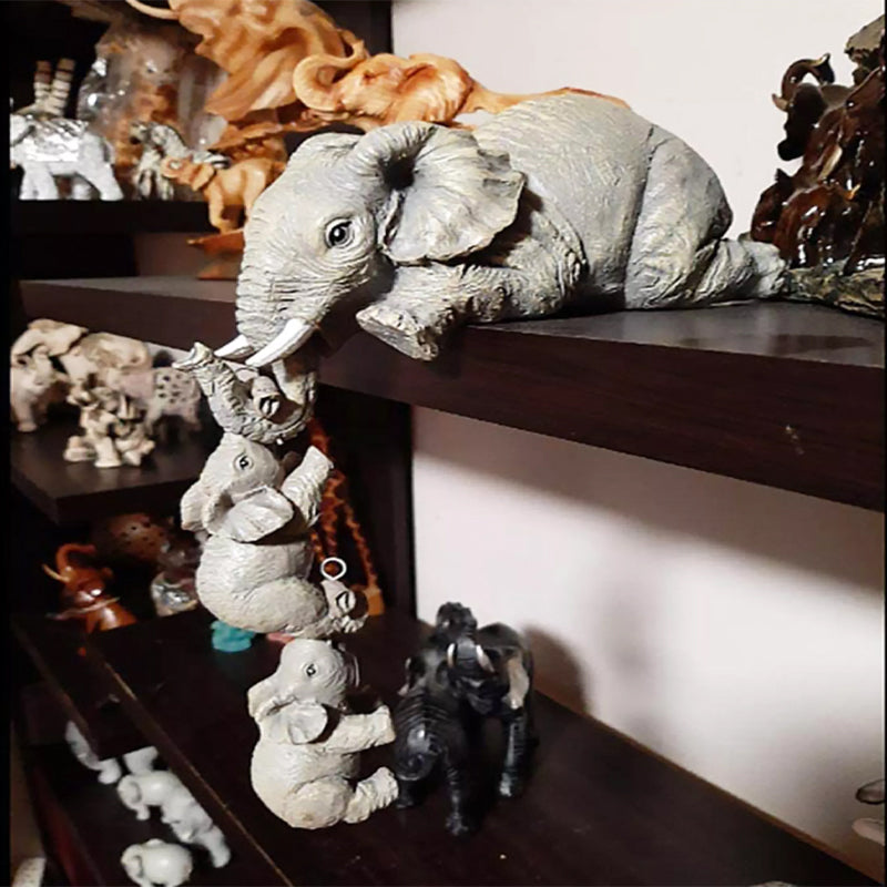 Lisslune | Parent-Child Elephant Decoration