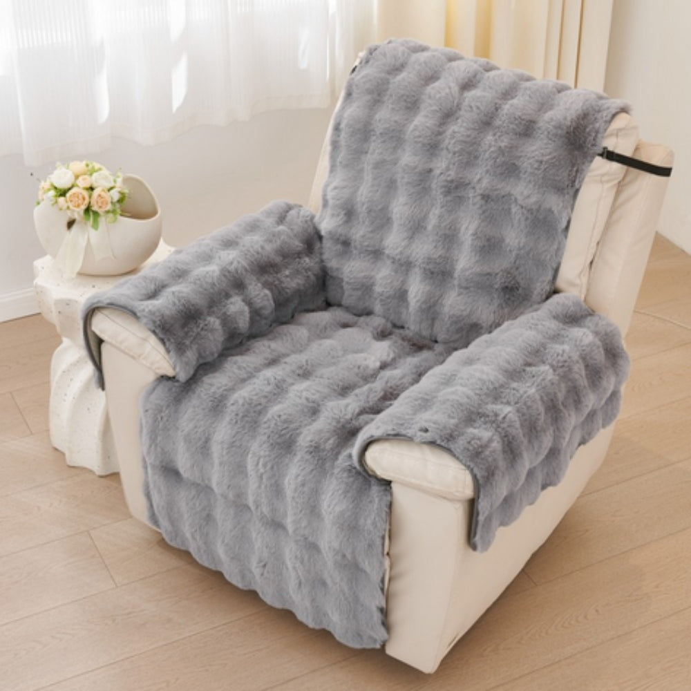 Lisslune | Synthetic Fur Recliner Sofa Cover