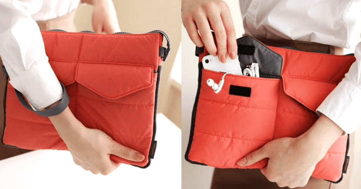 Lisslune | Slim Bag-in-Bag - Made of polyester - Portable & small - Multiple zippered pockets - Easily fits in your suitcase