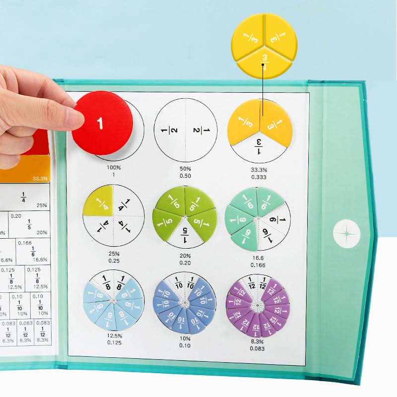 Lisslune | Magnetic Fraction Disc Set for Math Learning