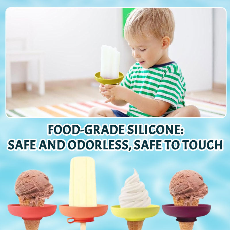 Lisslune | Silicone Ice Cream Holder – Drip Protection for Ice Lollies & Cones