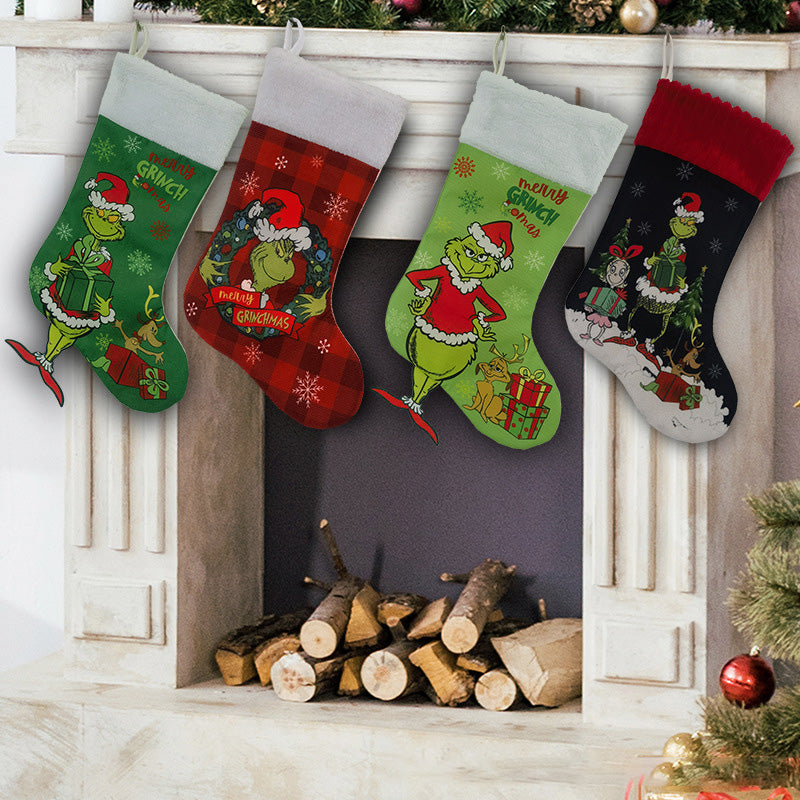 Lisslune | Green Christmas Stockings Christmas Decorations