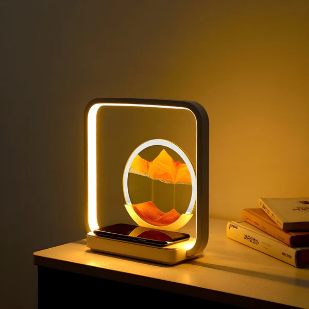 Lisslune | SandAura | 3D LED Night Lamp with Flowing Sand Art