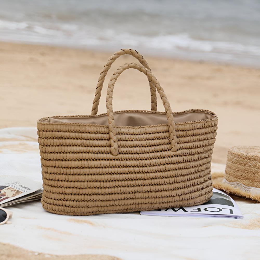 Lisslune | Woven Straw Tote Bag