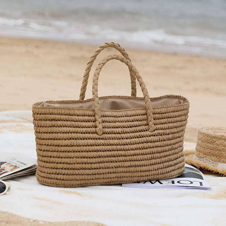 Lisslune | Woven Straw Tote Bag