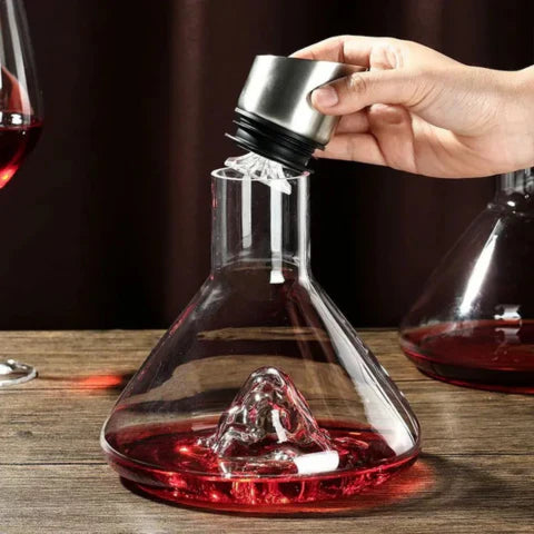 Lisslune | Premium Wine Decanter | Lead-Free Crystal with Quick Aeration & Filtration for Enhanced Flavor Experience