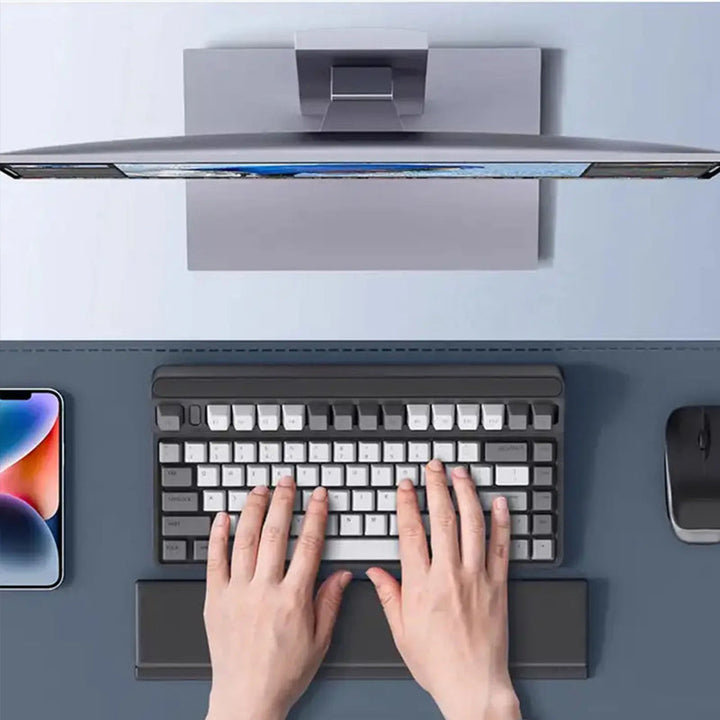 Lisslune | Keyboard wrist rest with desk divider box