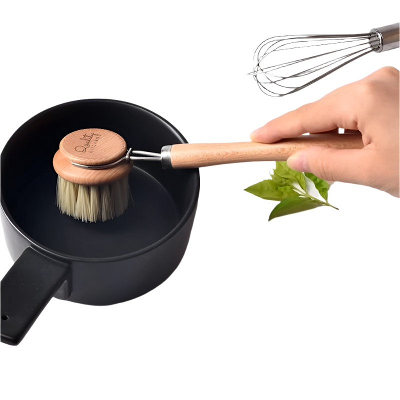 Lisslune | ScrubNest Durable Dish Brush with Short Round Handles