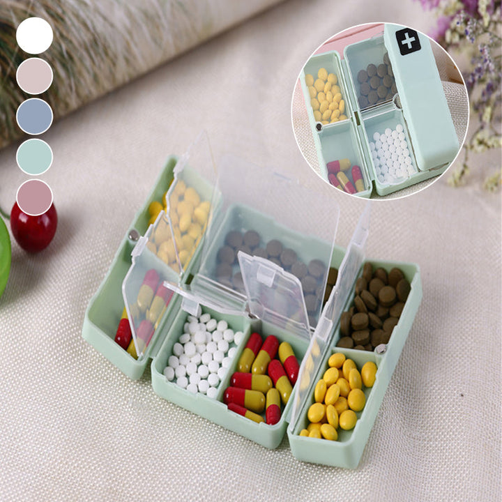 Lisslune | 7 Compartments Portable Medication Organizer