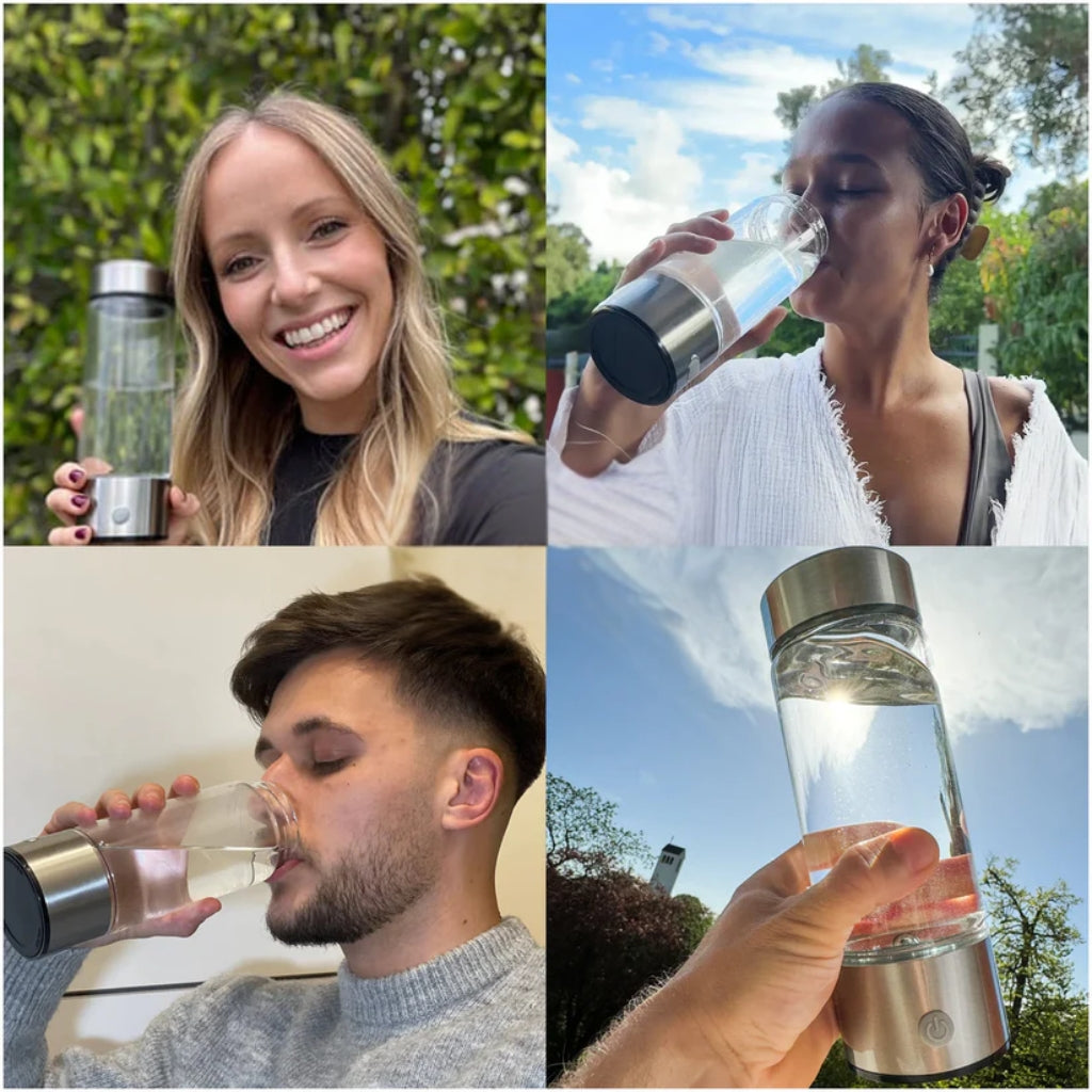 Lisslune | Hydrogen Water Bottle | USB Rechargeable, Anti-Inflammatory & Perfect for Daily Hydration and Wellness
