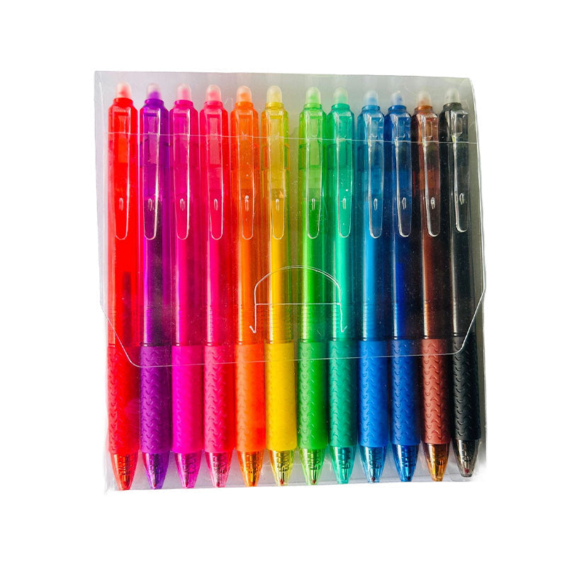 Lisslune | Multicolored erasable gel pens (12 pcs)