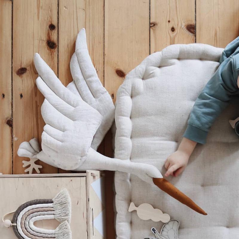 Lisslune | Creative Nursery Decor Hanging Swan Plush Doll