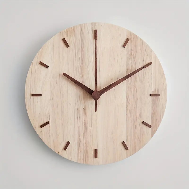Lisslune | Minimalist Aesthetic Wall Clock Made of Wood