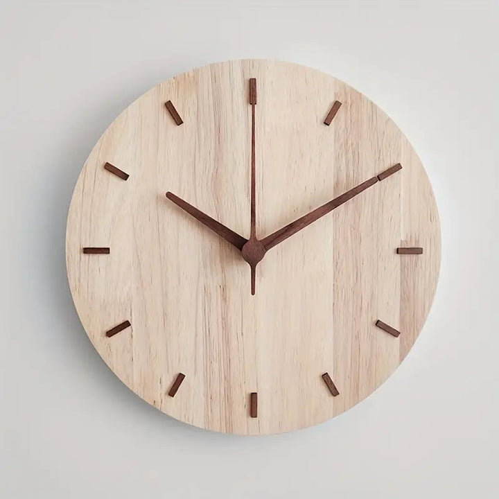 Lisslune | Minimalist Aesthetic Wall Clock Made of Wood