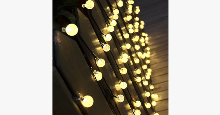 Lisslune | Solar-powered LED crystal ball lights - Stylishly decorate!