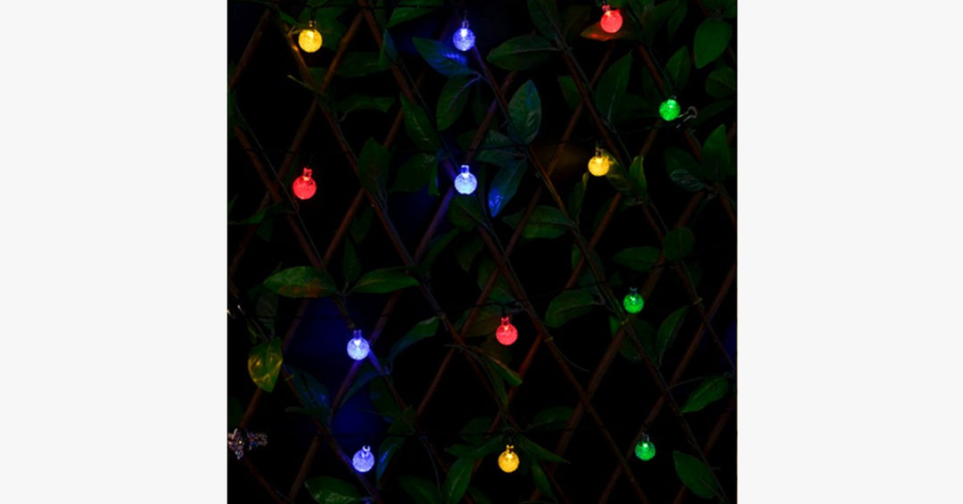 Lisslune | Solar-powered LED crystal ball lights - Stylishly decorate!