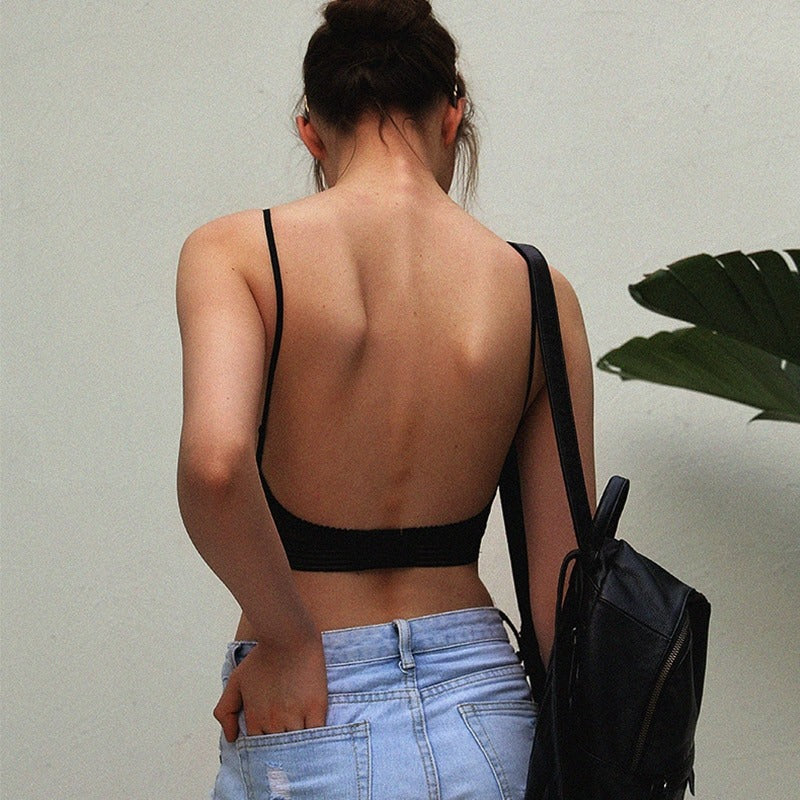 Lisslune | LOW BACK WIRELESS LIFTING LACE BRA