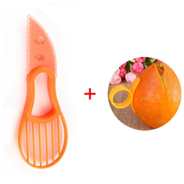 Lisslune | 3 in 1 Avocado Slicer Shea Corer Butter Fruit Peeler Cutter Pulp Separator Plastic Knife Kitchen Appliances Vegetable Tools Kitchen Gadgets