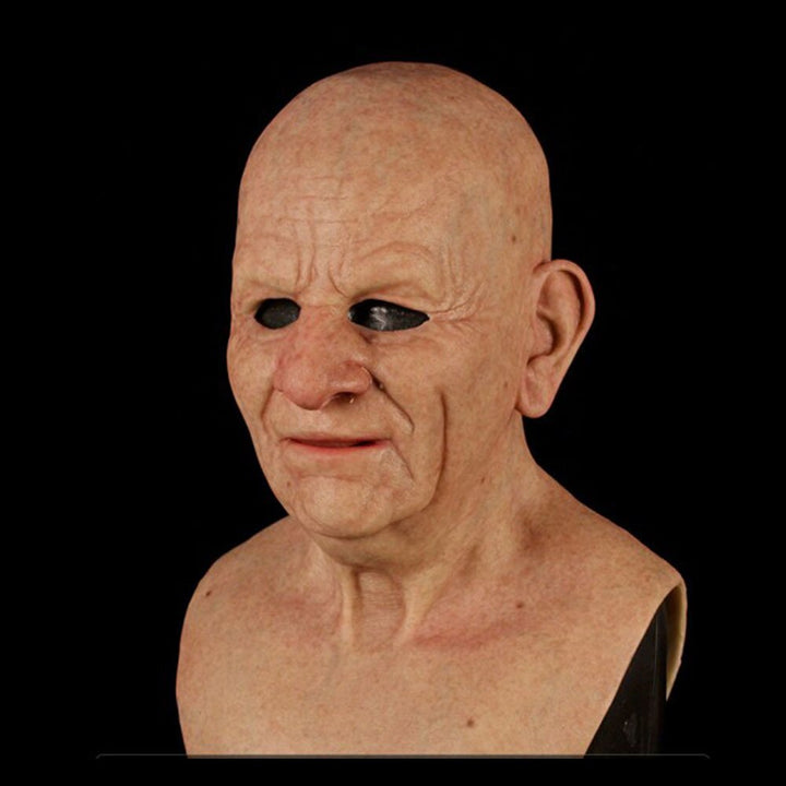 Lisslune | Creepy Old Man Mask – Realistic Latex Halloween Mask for Adults