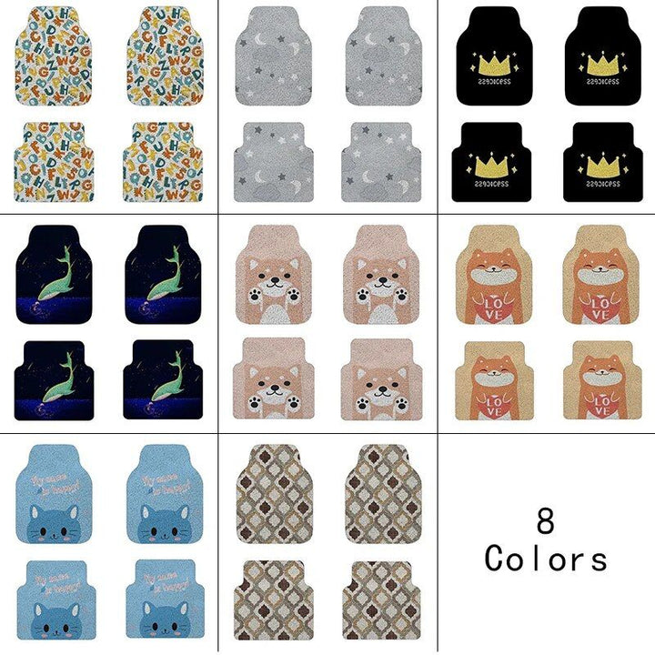 Lisslune | Universal Cartoon Pattern Waterproof Car Mats