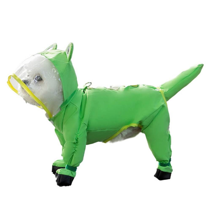 Lisslune | Dog Animal Shaped Overall Raincoat Waterproof Cover Including Tail
