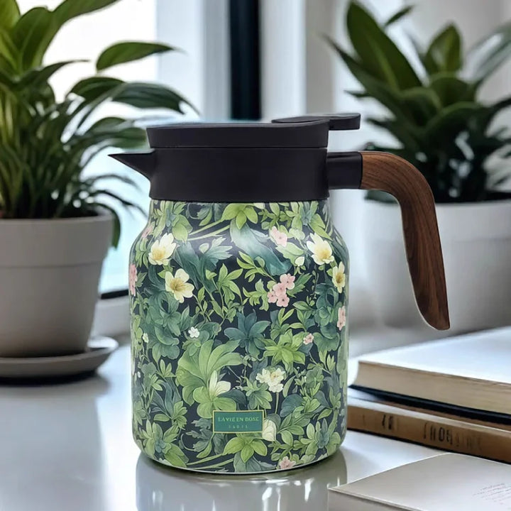 Lisslune | FloraBrewThermoJug with floral design