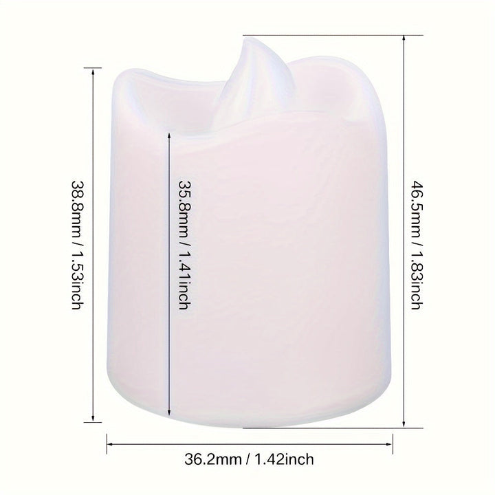 Lisslune | 24/50/100 Pack flameless LED candles – battery-operated flickering tealights, smokeless and romantic for weddings and engagements