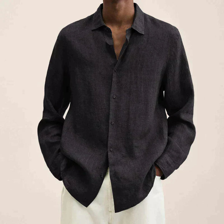 Lisslune | Linen Long Sleeve Shirt for Men