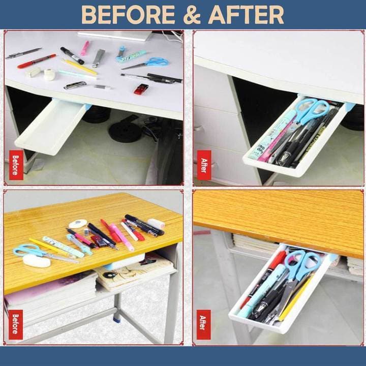 Lisslune | Storage drawer under the table without perforation