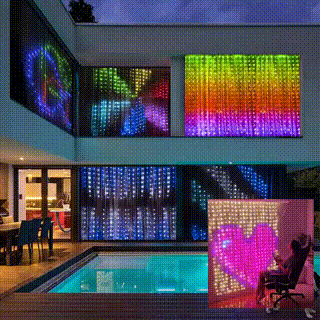 Lisslune | Color Waves LED Curtain Sync Lights