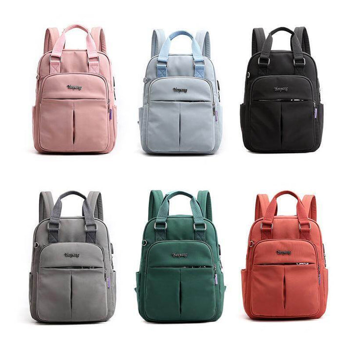 Lisslune | Waterproof Multifunction Backpack – Durable Travel, Work & School Bag with USB Charging Port