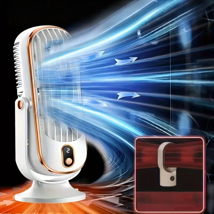 Lisslune | Portable Mini Air Conditioner with USB Charging – 5 Speeds & 720° Rotation
