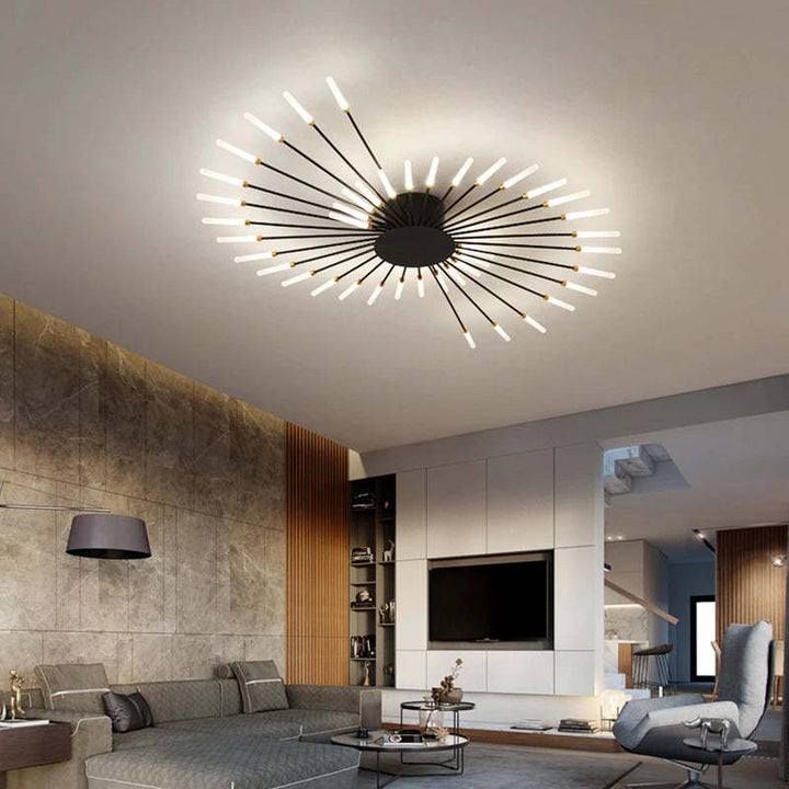 Lisslune | Modern Firework-Style Ceiling Light – Decorative LED Lighting for Living Room, Bedroom & Dining