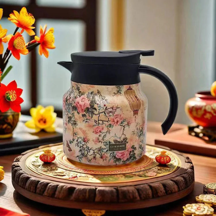 Lisslune | FloraBrewThermoJug with floral design